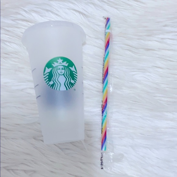 Starbucks Rainbow Straw Cold Tumbler Crafted - Picture 2 of 3